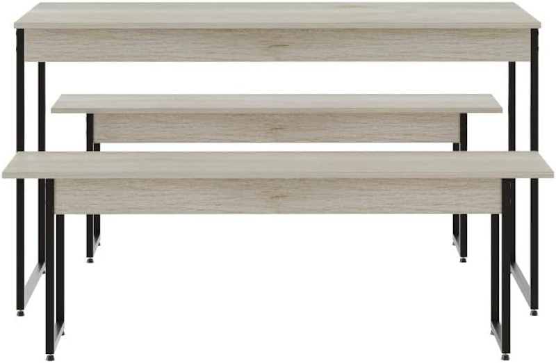 Mesa de Jantar com 02 Bancos Estilo Industrial 3