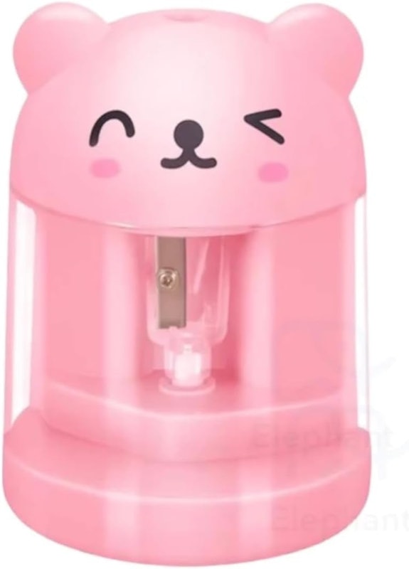 Apontador Elétrico Urso Rosa 1