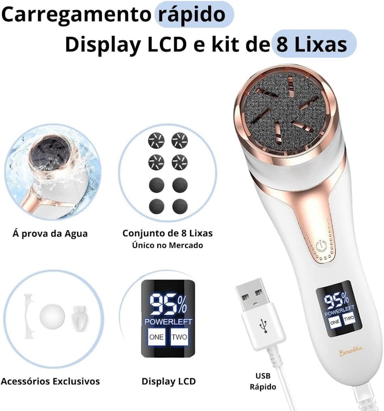 Removedor de Calos e Rachaduras Elétrico 2