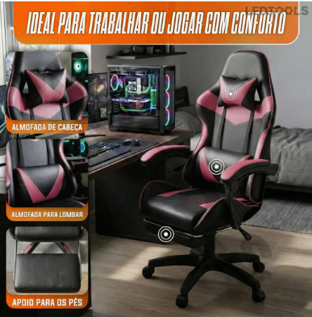 Cadeira Escritório Gamer Reclinável 2