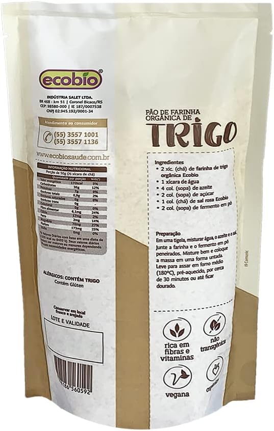 Farinha de Trigo Integral Produto Orgânico 4
