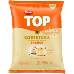 Cobertura TOP Sabor Chocolate Branco em Gotas