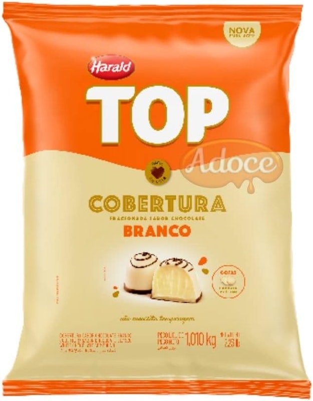 Cobertura TOP Sabor Chocolate Branco em Gotas 1