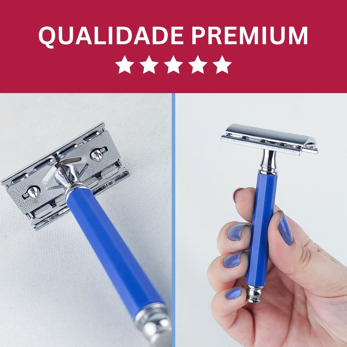 Aparelho de Barbear com Cabo Azul NYBC 2