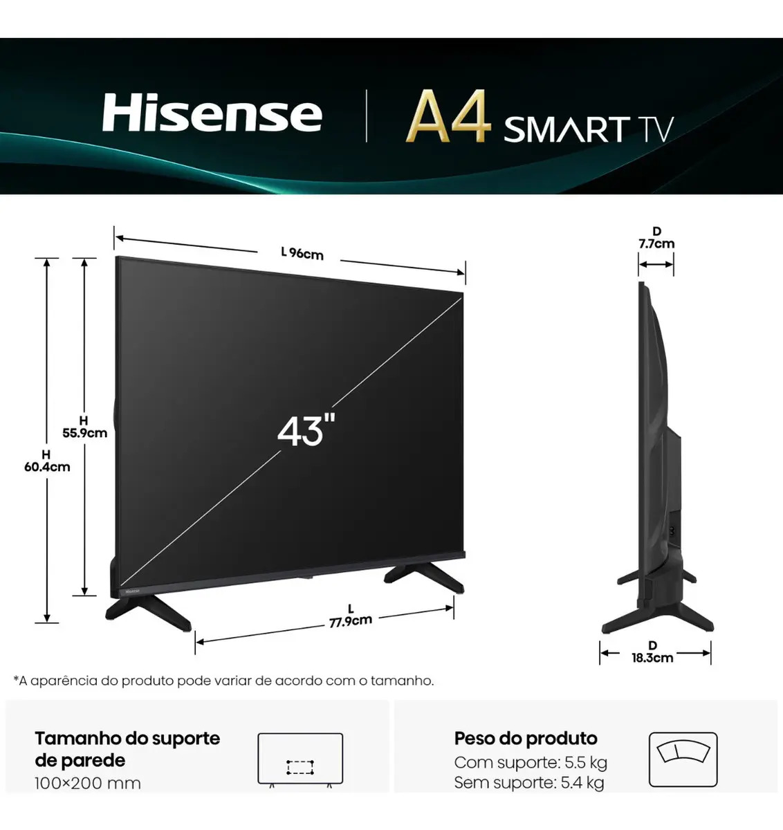 A4N Smart TV FHD Hisense 5