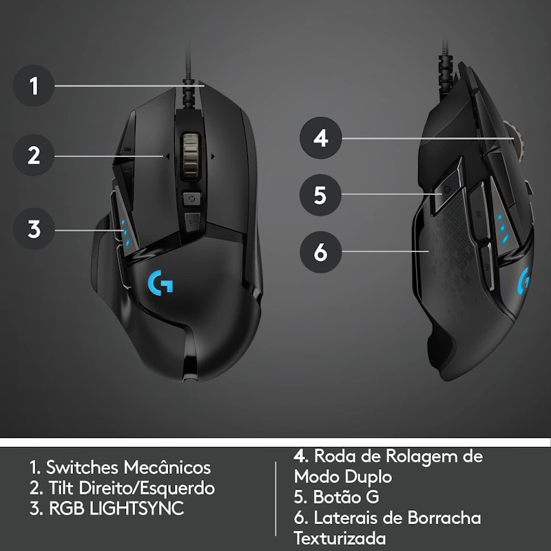 Mouse Gamer Logitech G502 Hero 5