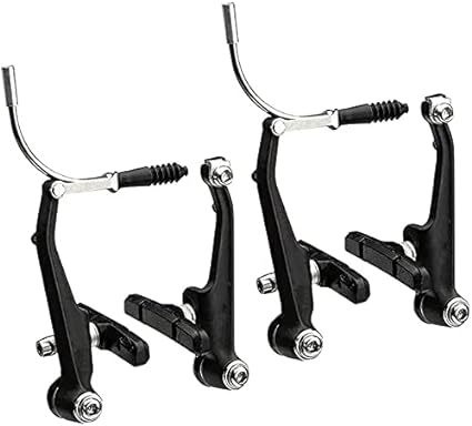 Freio Bicicleta V-Brake Aluminio Preto Fosco Diant + Tras 1