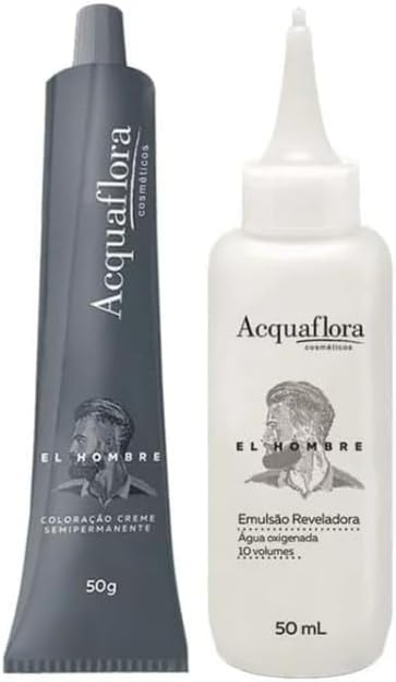 Kit Coloração Creme Semipermanente El Hombre Castanho-Claro 2
