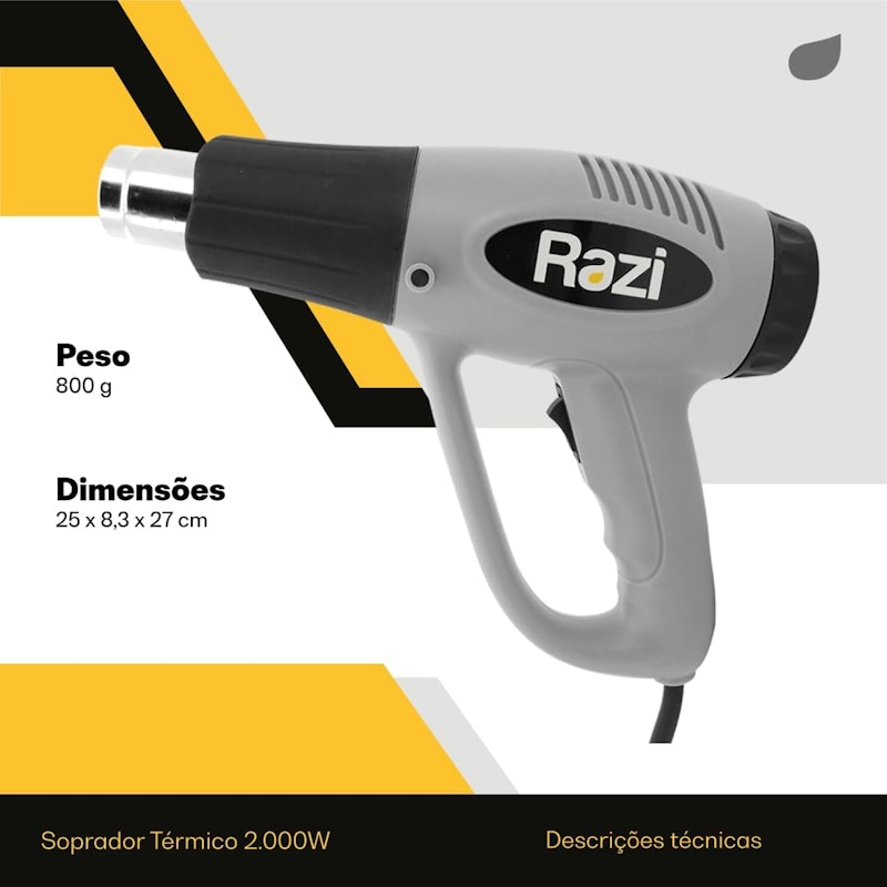 Soprador Térmico 1500 W Razi 4