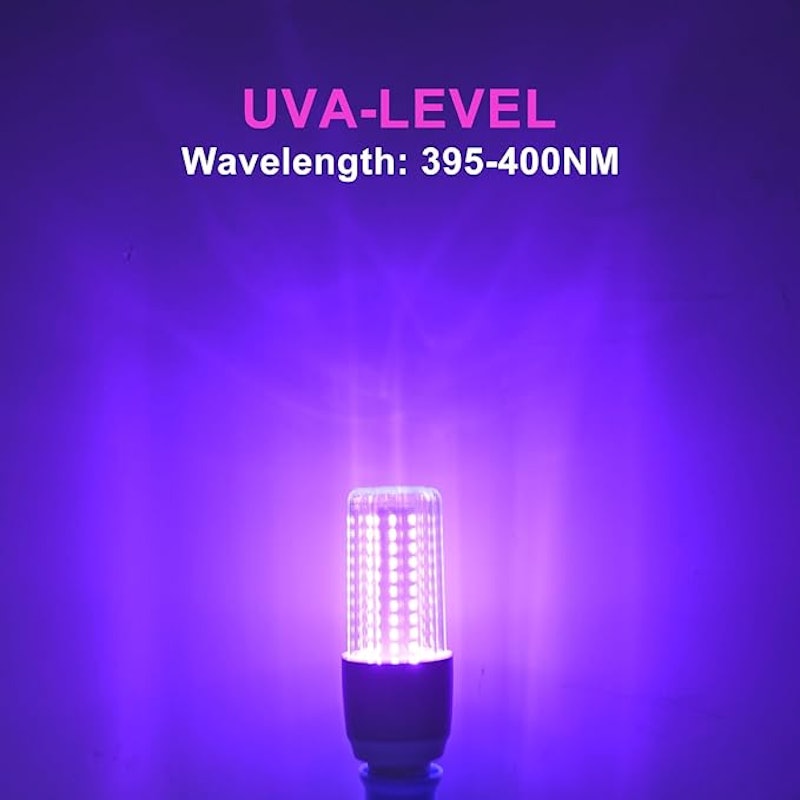 Lâmpada LED preta 15 W UV 4