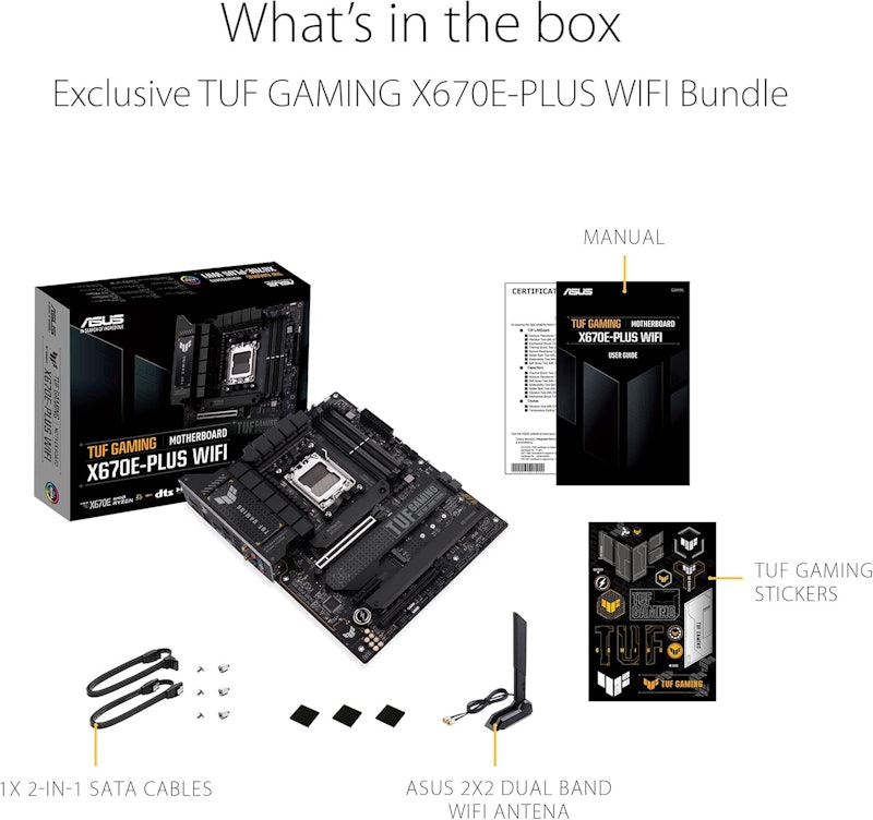 Placa-Mãe TUF Gaming X670E-PLUS WIFI 5