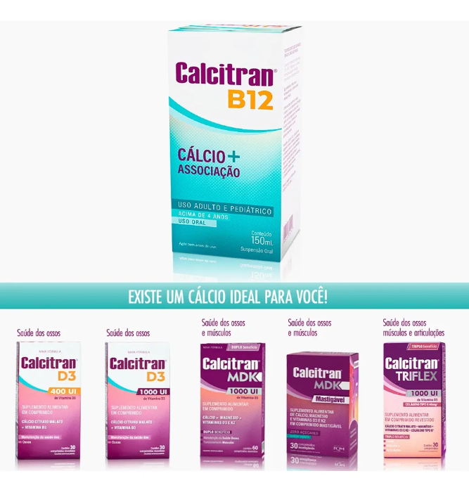 Calcitran B12 - Cálcio para Crianças 3