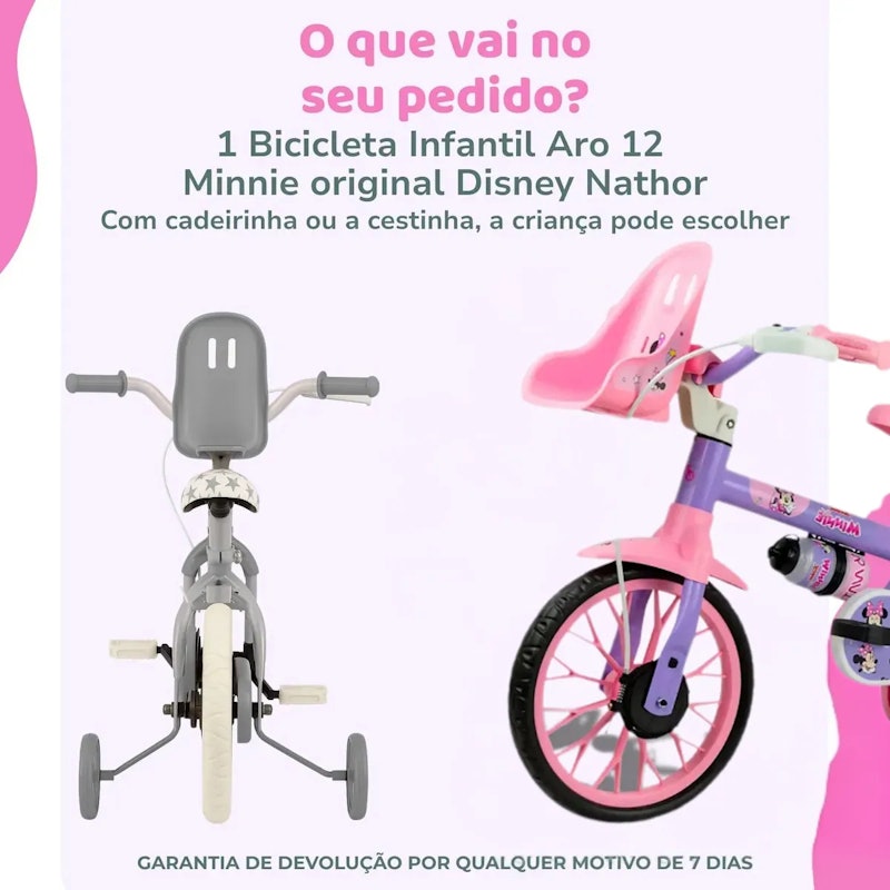 Bicicleta Aro 12 Nathor Minnie 2
