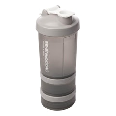 Coqueleira Shaker 3 em 1 Performance Cinza 650 ml