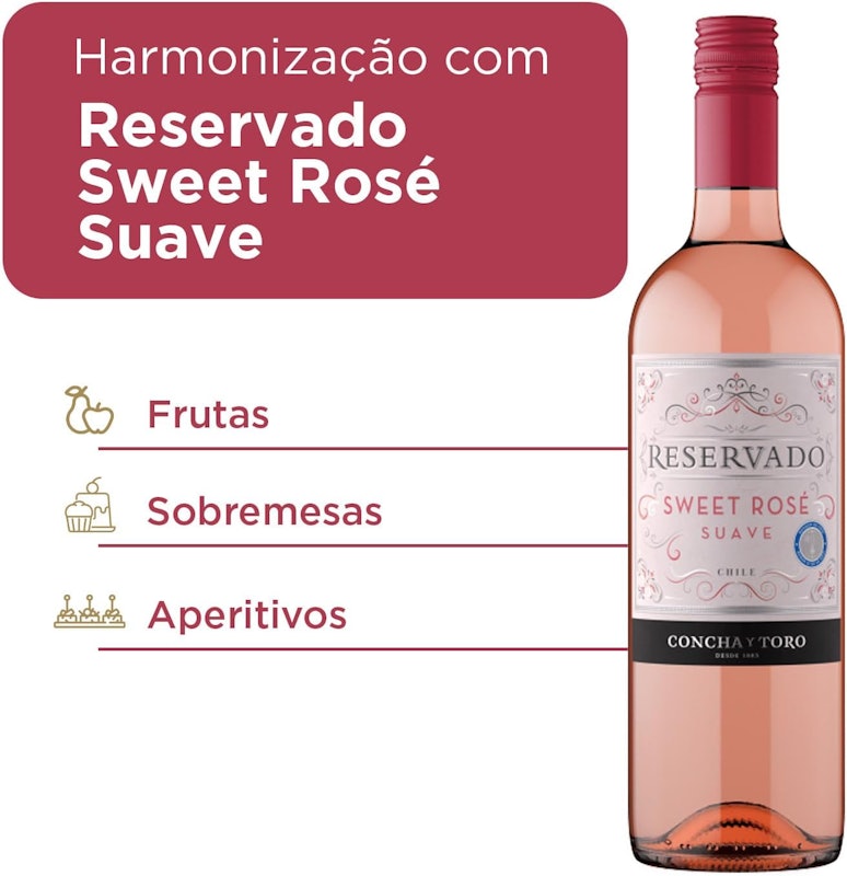 Vinho Reservado Suave Rosé 3