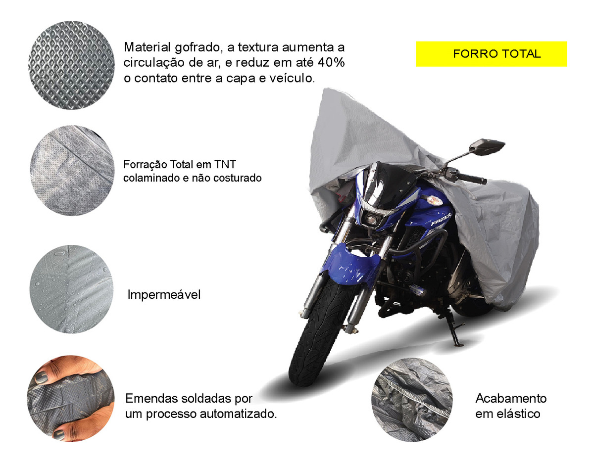 Capa de Cobrir Moto Impermeável 4