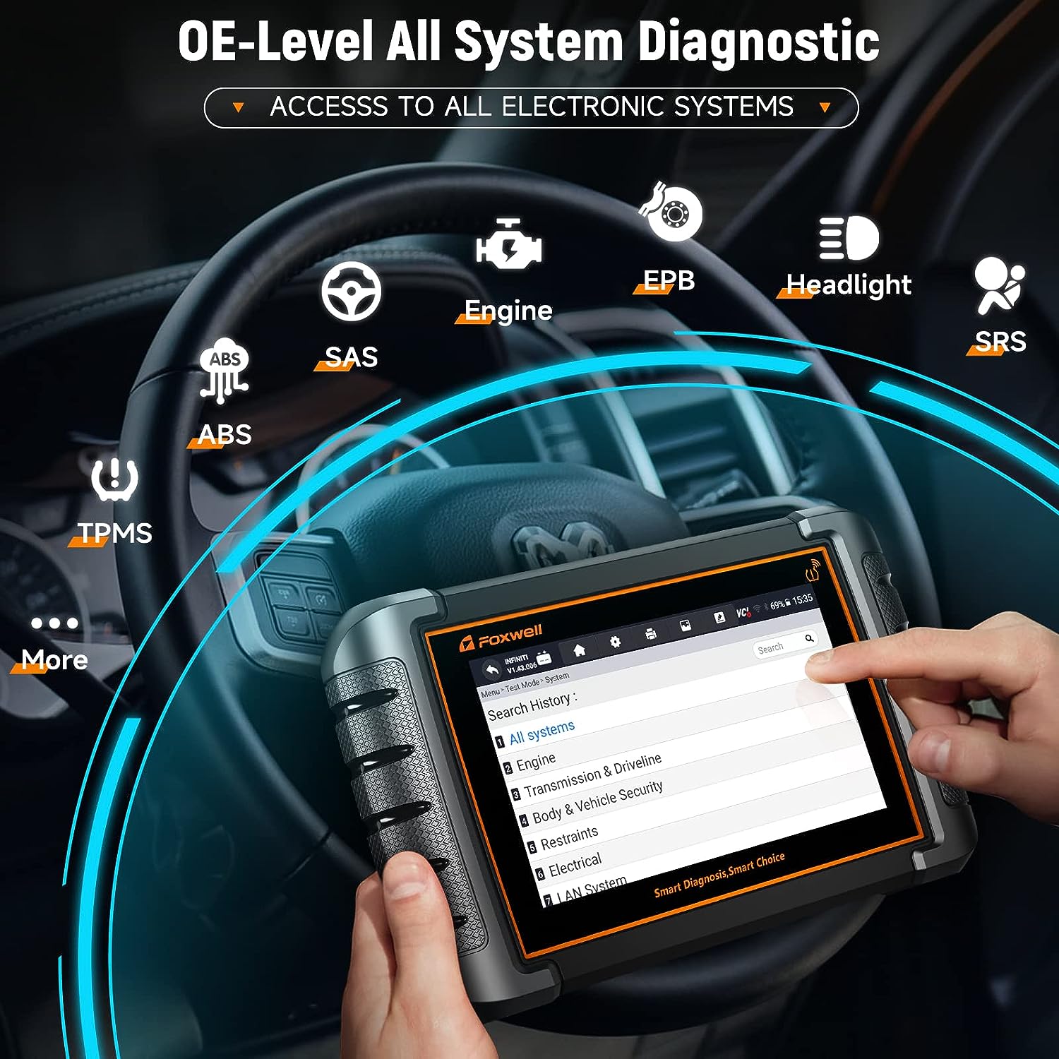 Foxwell NT809TS Bi-Directional OBD2 4