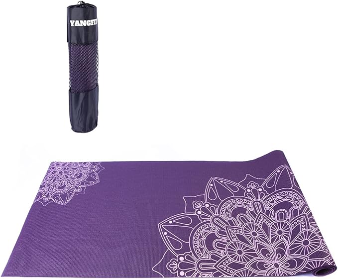 Tapete Yoga Mat Pilates PVC Ecológico Estampa Mandala com Bolsa 1