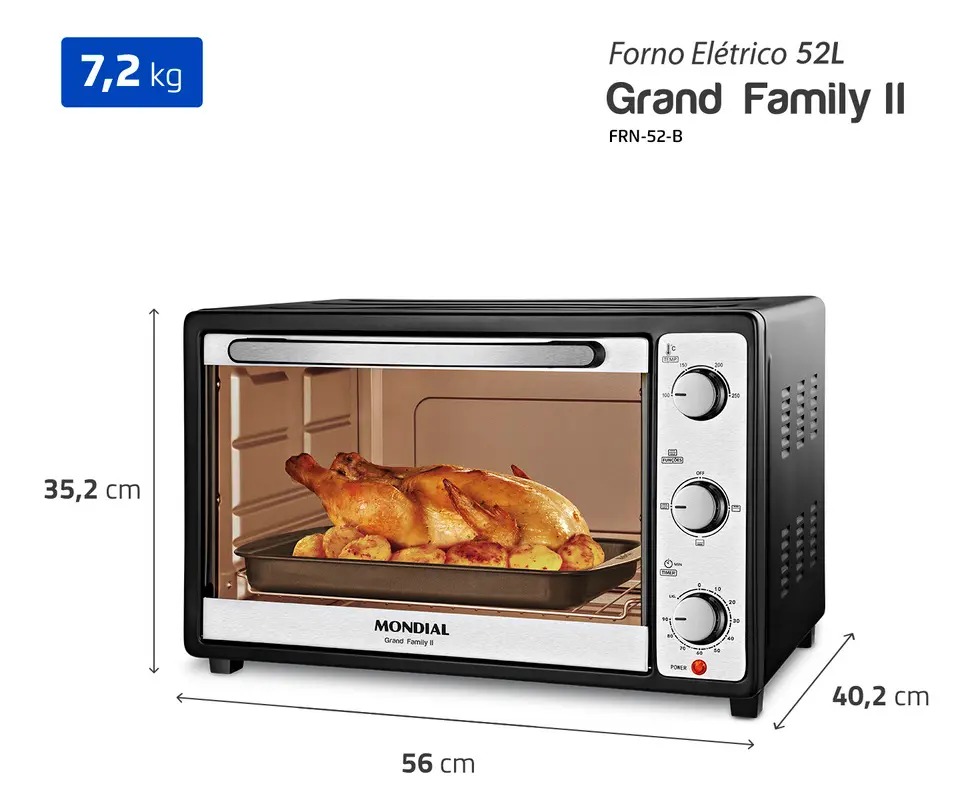Forno Elétrico 52 L Grand Family II 5