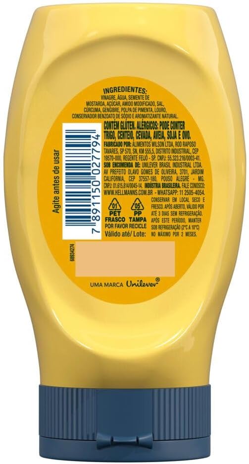 Mostarda Hellmann's Yellow Mustard 2