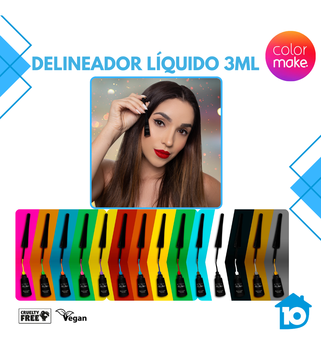 Delineador Líquido Colormake 5