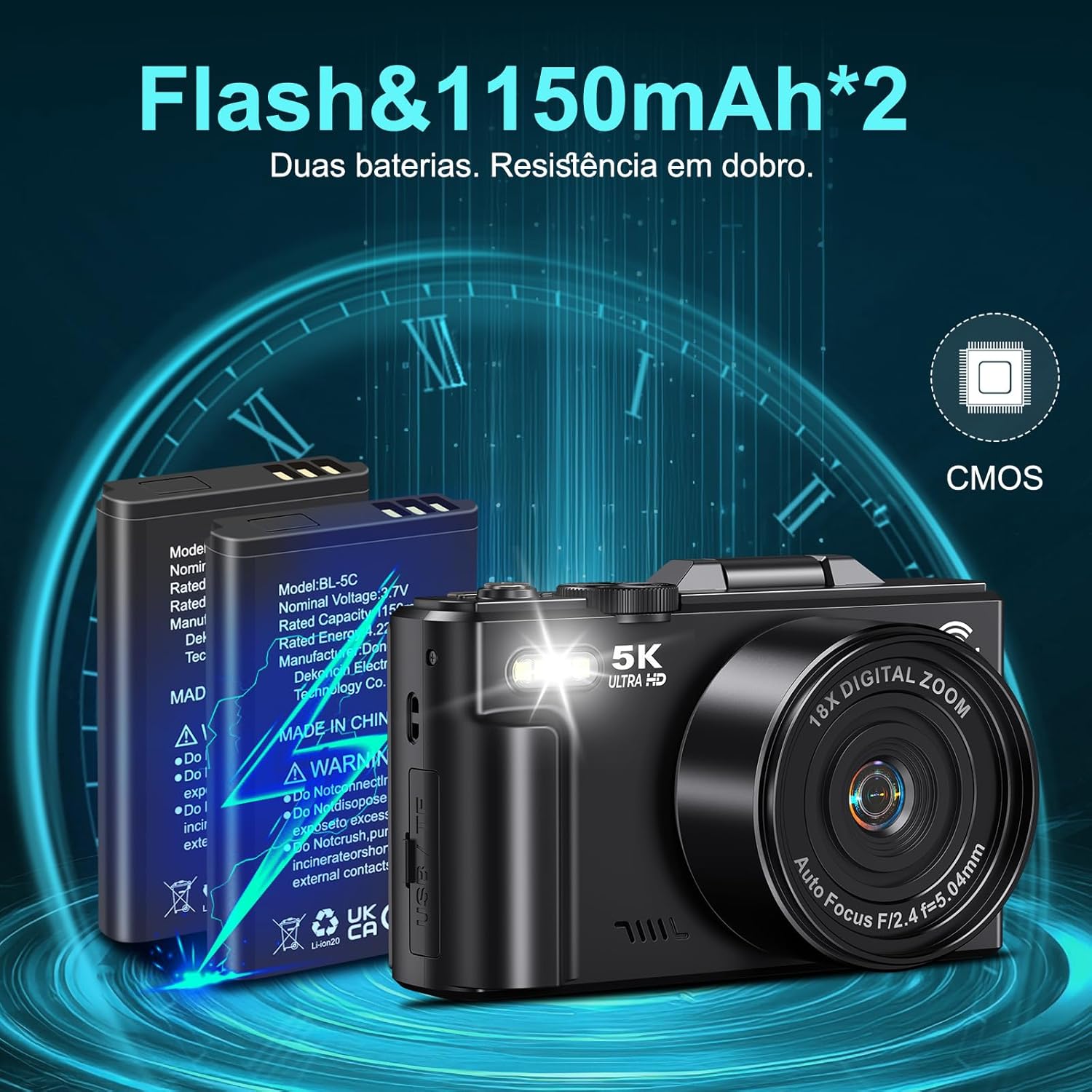 Câmera Digital Vídeo de 5K 2