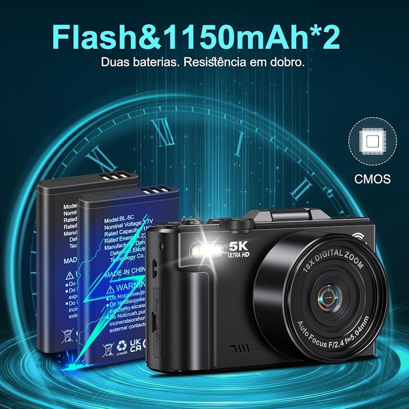 Câmera Digital Vídeo de 5K 2
