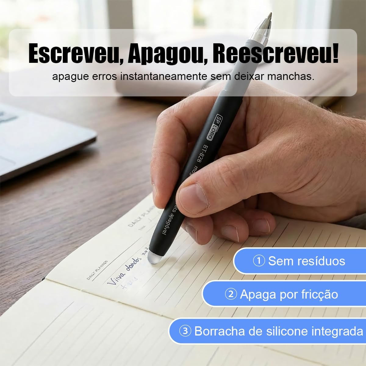 Caneta Apagável 3