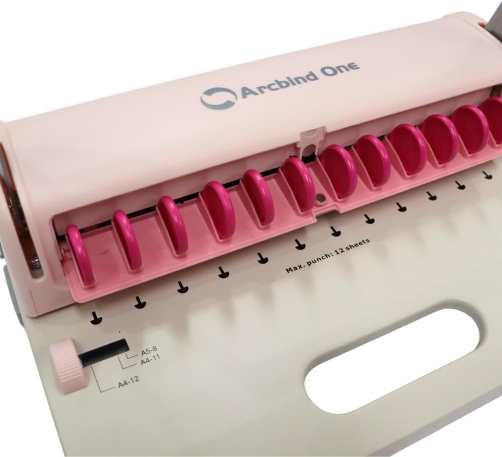 Encadernadora Furo Cogumelo para Discos Soft Rosa 3