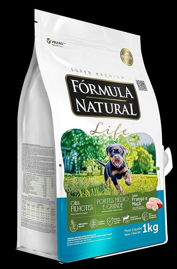 Ração Super Premium Life Cães Filhotes Portes Médio e Grande 2