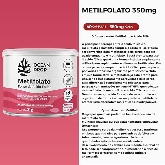 Metilfolato Fonte de Ácido Fólico 5