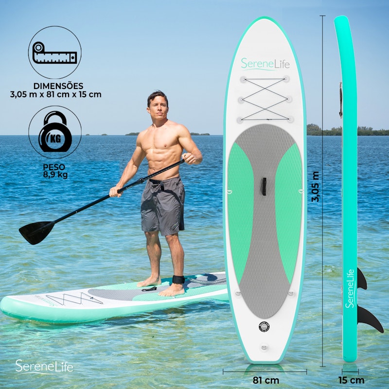 Prancha de Stand Up Paddle Inflável Deck Estável Antiderrapante PVC 2