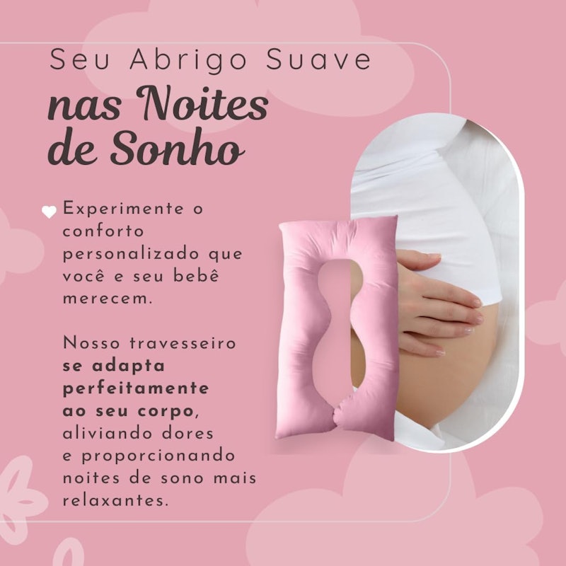 Travesseiro de Corpo para Gestante 4