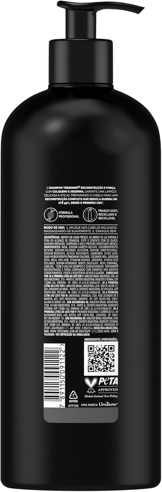 Shampoo TRESemmé Reconstrução e Força 2
