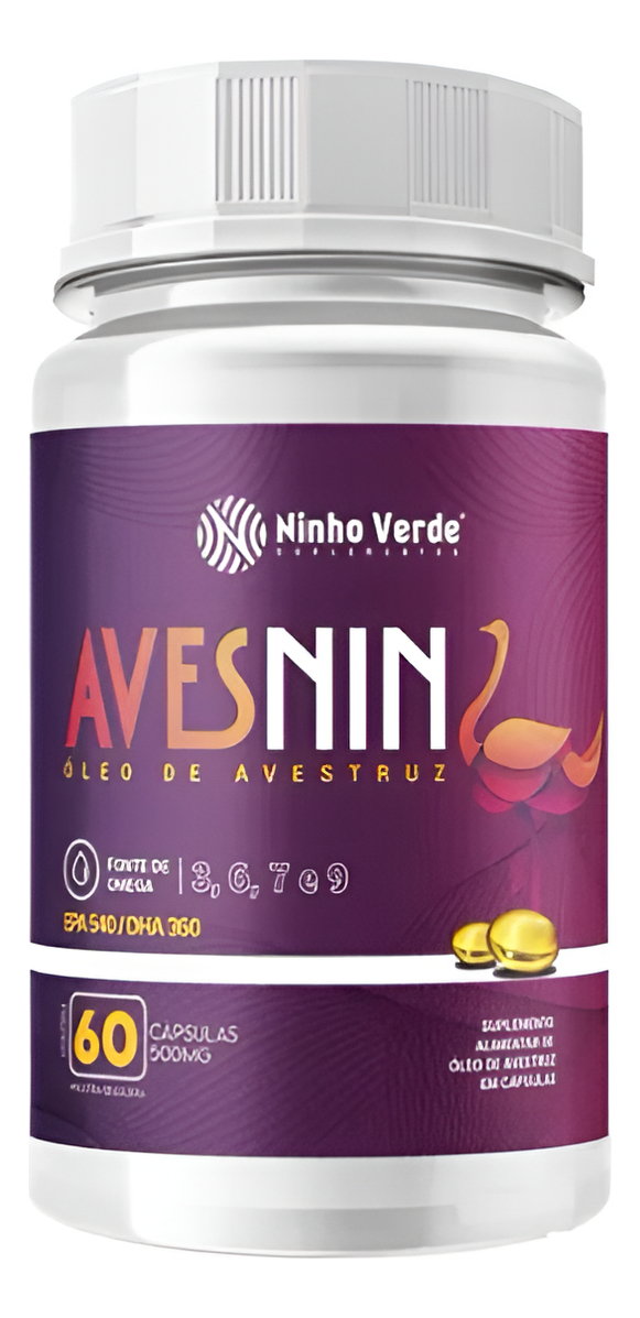 Avesnin Óleo de Avestruz 60 Cápsulas 1