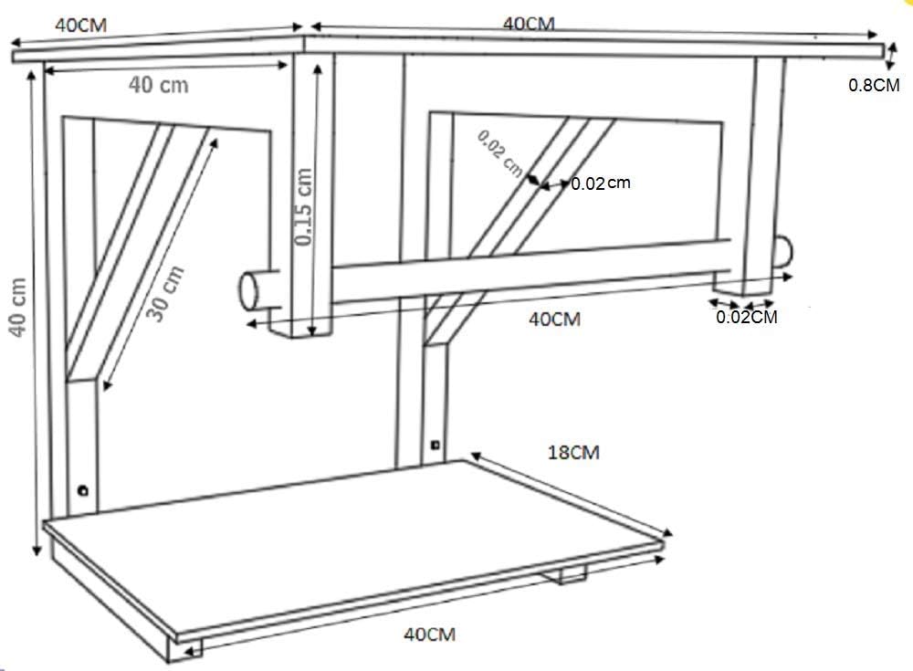 Gabinete de Vidro para Banheiro 40 cm 3