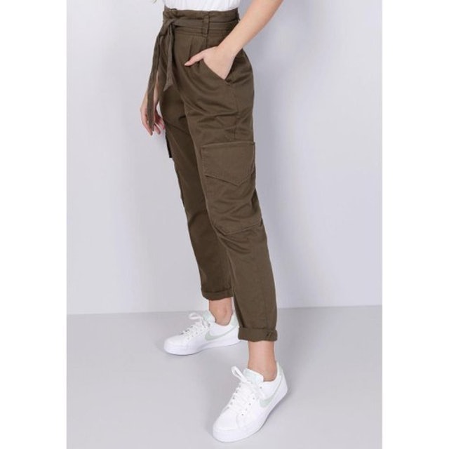 Calça Cargo Feminina Clochard Verde Militar 3