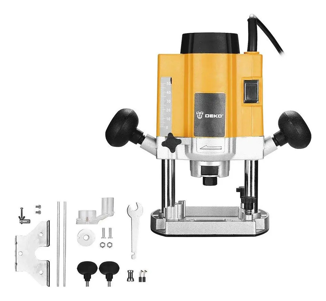 Tupia de Coluna e Laminadora Profissional 5/16" 30000 RPM 1100 W DKER8 2