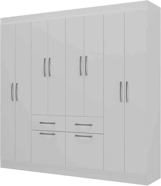 Guarda-Roupa Casal 8 Portas 2 Gavetas 2 Basculante Rubi 1