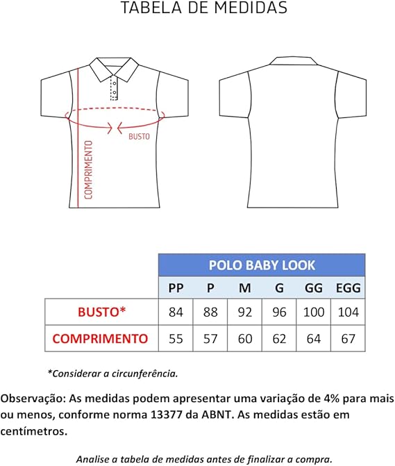 Camisa Feminina Polo Baby Look Leão 3