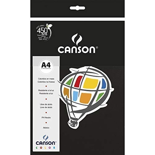 Canson® Color A4 - Preto 1