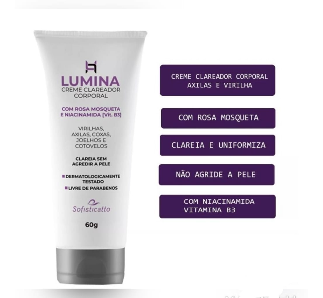 Creme Clareador para Virilhas e Axilas Sofisticatto 3