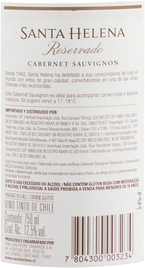 Vinho Reservado Cabernet Sauvignon 5
