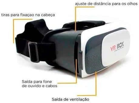 Óculos 3d Realidade Virtual com Controle Para Celular 5