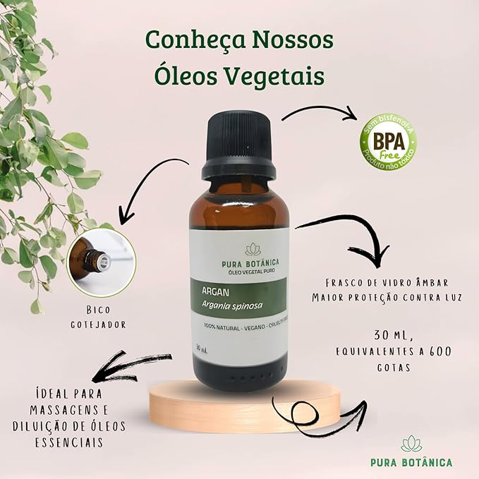Óleo Vegetal de Argan Pura Botânica 2