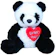313 TOYS Urso de Pelúcia Panda com Coração 1