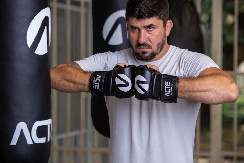 Luva de MMA Preto P18 Acte Sports 4