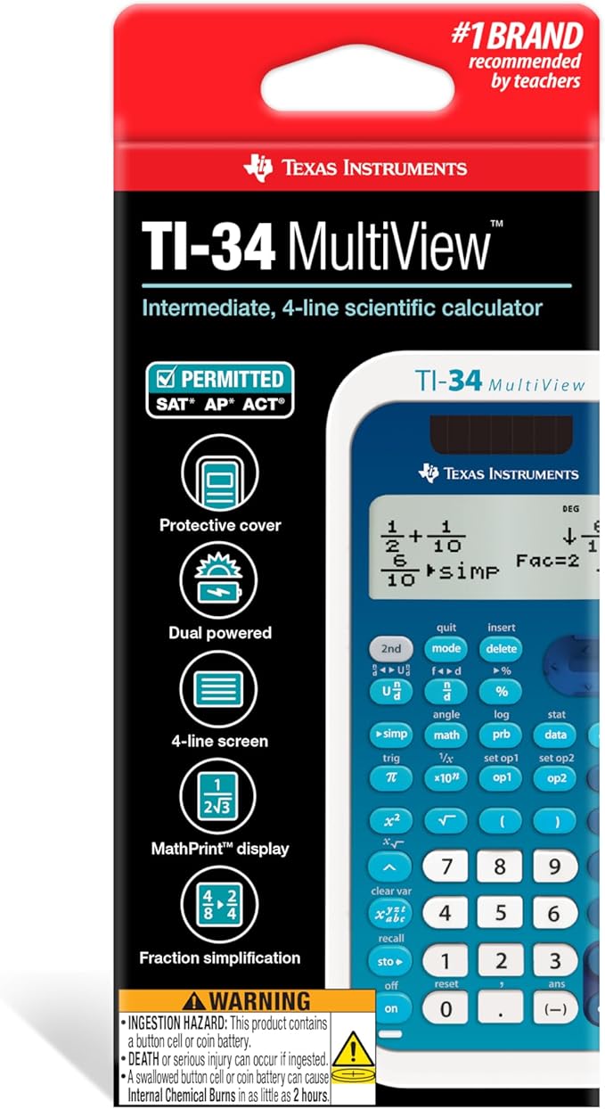 Calculadora Científica TI-34 MultiView 3