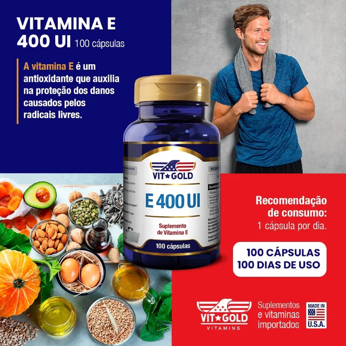 Vitamina E 400 UI 100 Cápsulas 3