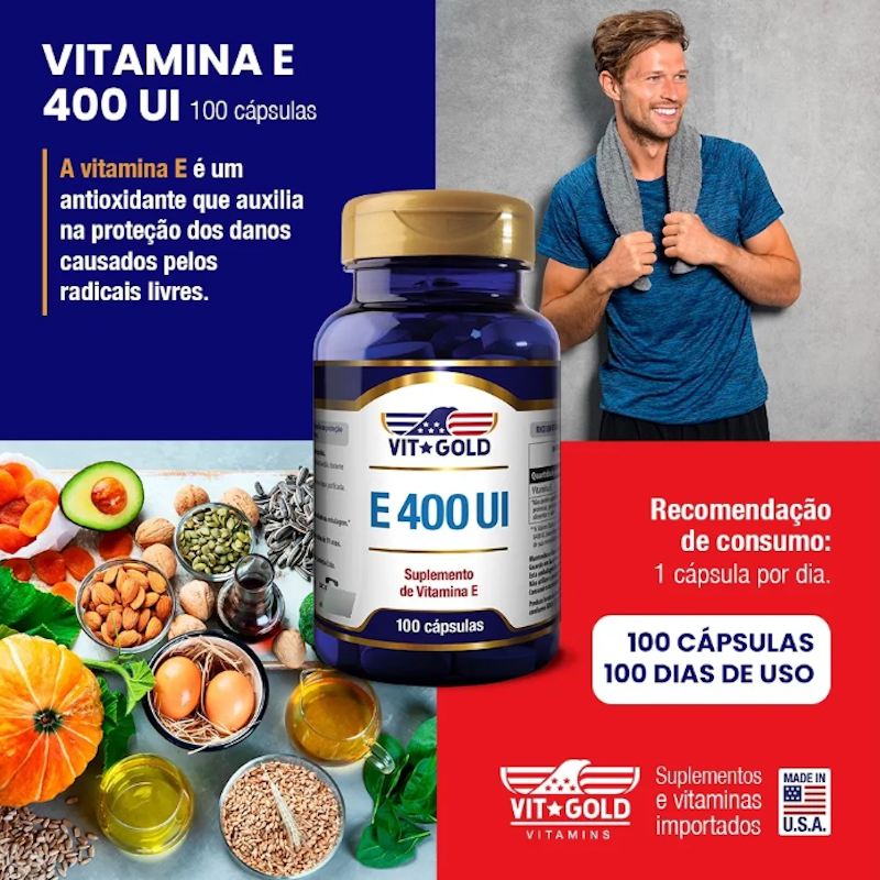 Vitamina E 400 UI 100 Cápsulas 3